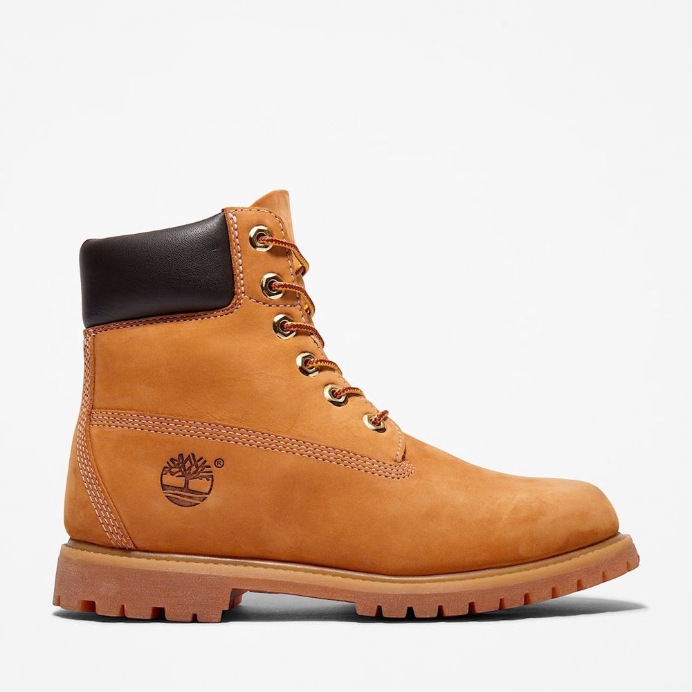 Timberland Nubuck Wheat 6” Premium Leather Booties Boots